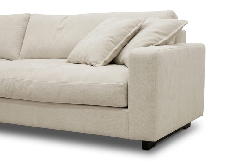 Valencia Sofagruppe Ekstra Dyp 4-seters Sofa + Fotskammel - Beige - Møbler - Sofaer - Sofagrupper