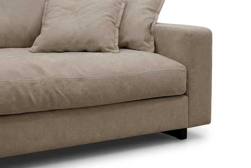Valencia Sofagruppe Ekstra Dyp 4-seters Sofa + Fotskammel - Brun - Møbler - Sofaer - Sofagrupper
