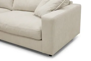Valencia Sofagruppe Ekstra Dyp 4-seters Sofa + Lenestol - Beige - Møbler - Sofaer - Sofagrupper