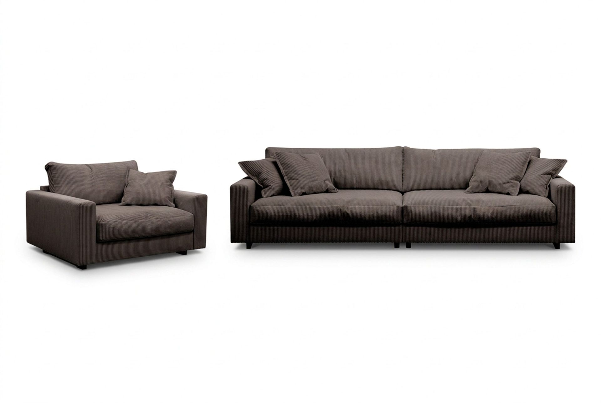 Valencia Sofagruppe Ekstra Dyp 4-seters Sofa + Lenestol - Taupe