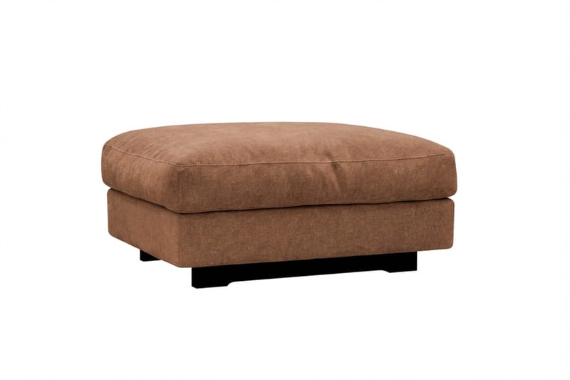 Valencia sofagruppe ekstra dyp 5-seters sofa + fotskammel i chenille - Rustrød - Møbler - Sofaer - Hjørnesofa