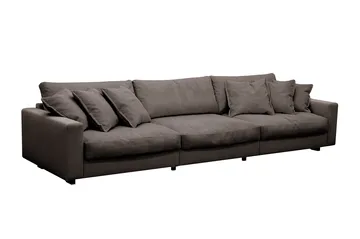 Valencia sofagruppe ekstra dyp 5-seters sofa + lenestol - Taupe - Møbler - Sofaer - Sofagrupper