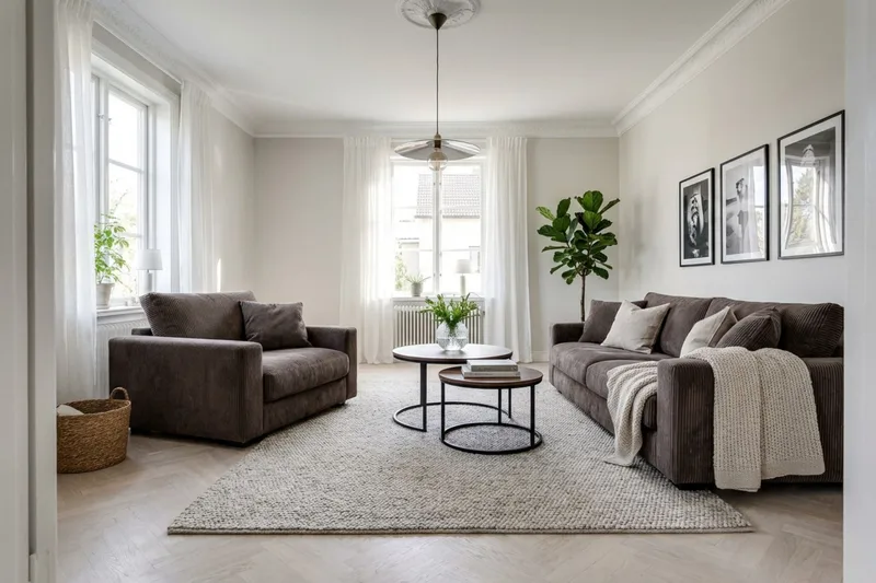 Valencia sofagruppe Extra Dyp 3-seters sofa + lenestol - Taupe - Møbler - Sofaer - Sofagrupper