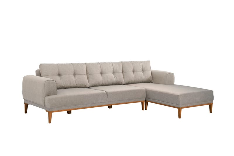 Valsot 4-seters Sofa med Divan, Krem