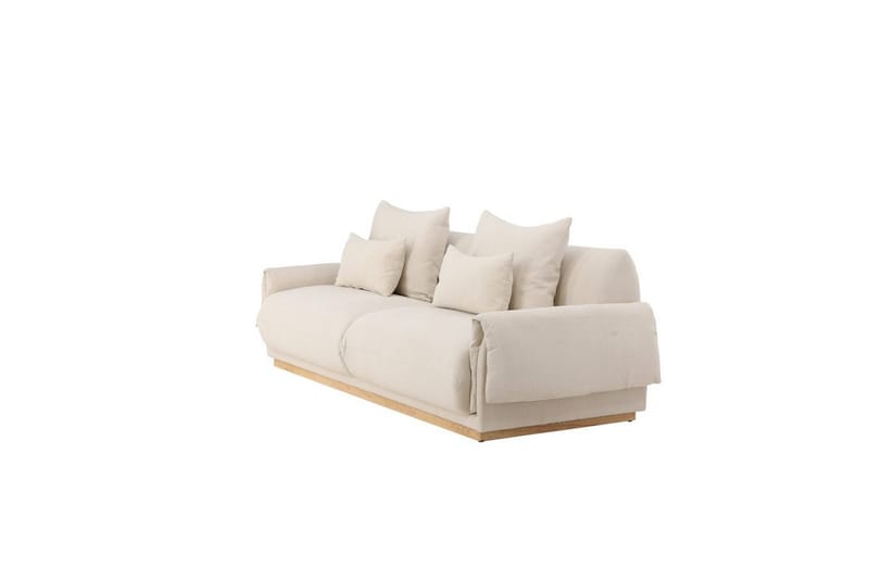 Vanlig sofa uten divan og sjeselong VIND Sofa VIND 3-seters Mollösund 237x95x82 cm Beige Beige - Møbler - Sofaer - Sofa 3 seter