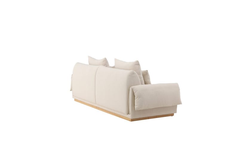 Vanlig sofa uten divan og sjeselong VIND Sofa VIND 3-seters Mollösund 237x95x82 cm Beige Beige - Møbler - Sofaer - Sofa 3 seter