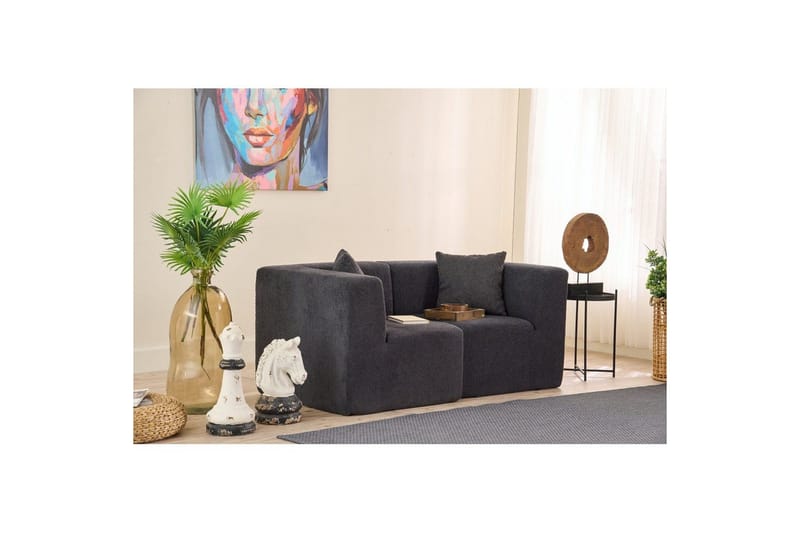 Veyno Sofa 2-sits - Antrasitt - Møbler - Sofaer - 2 seter sofa