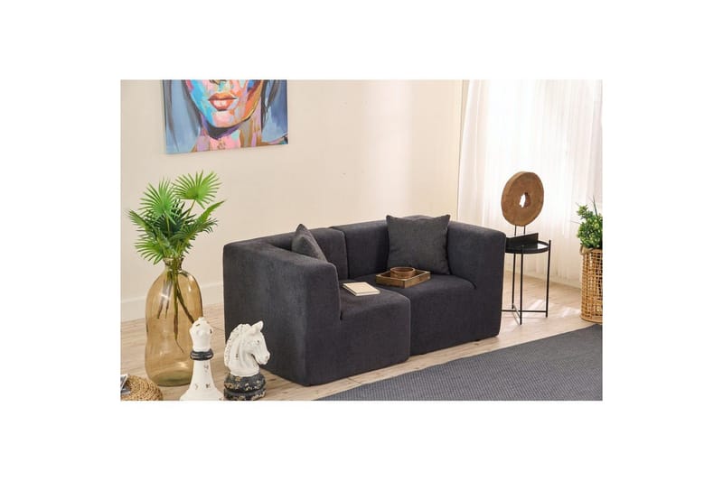 Veyno Sofa 2-sits - Antrasitt - Møbler - Sofaer - 2 seter sofa