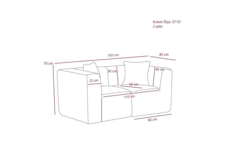 Veyno Sofa 2-sits - Grønn - Møbler - Sofaer - 2 seter sofa