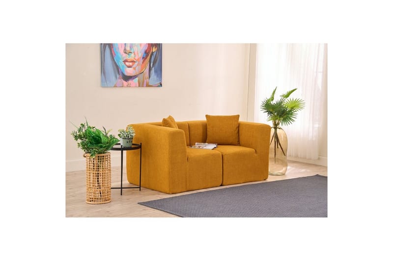 Veyno Sofa 2-sits - Oransje - Møbler - Sofaer - 2 seter sofa