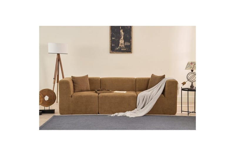 Veyno Sofa 3-sits - Brun - Møbler - Sofaer - Sofa 3 seter