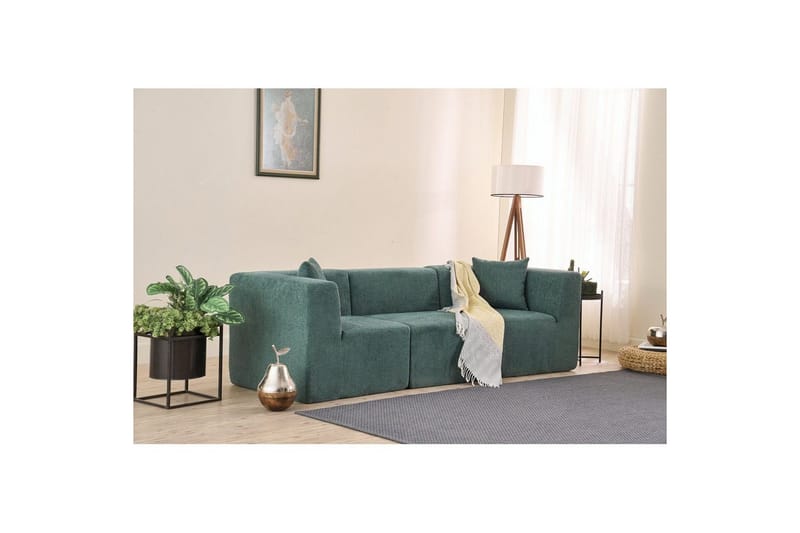 Veyno Sofa 3-sits - Grønn - Møbler - Sofaer - Sofa 3 seter