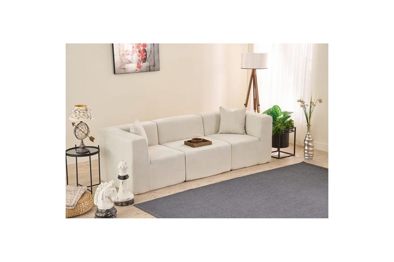 Veyno Sofa 3-sits - Krem - Møbler - Sofaer - Sofa 3 seter