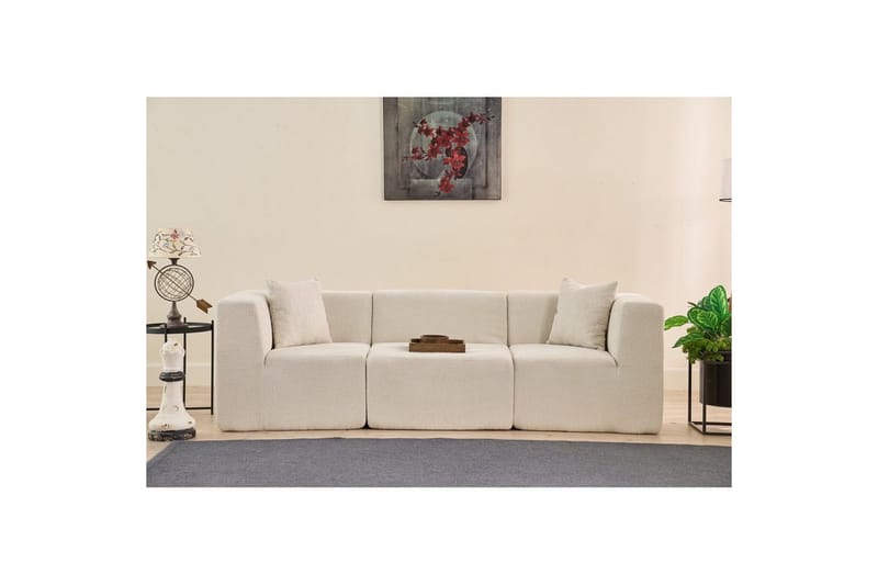 Veyno Sofa 3-sits - Krem - Møbler - Sofaer - Sofa 3 seter