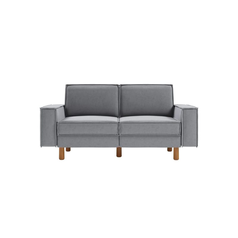 Vilsa 2-seters sofa - Brun/Grå - Møbler - Sofaer - Fløyel sofaer