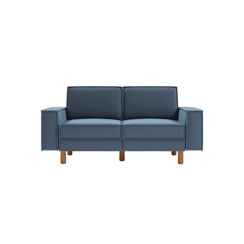 Vilsa 2-seters sofa - Brun/Mørkeblå - Møbler - Sofaer - Fløyel sofaer