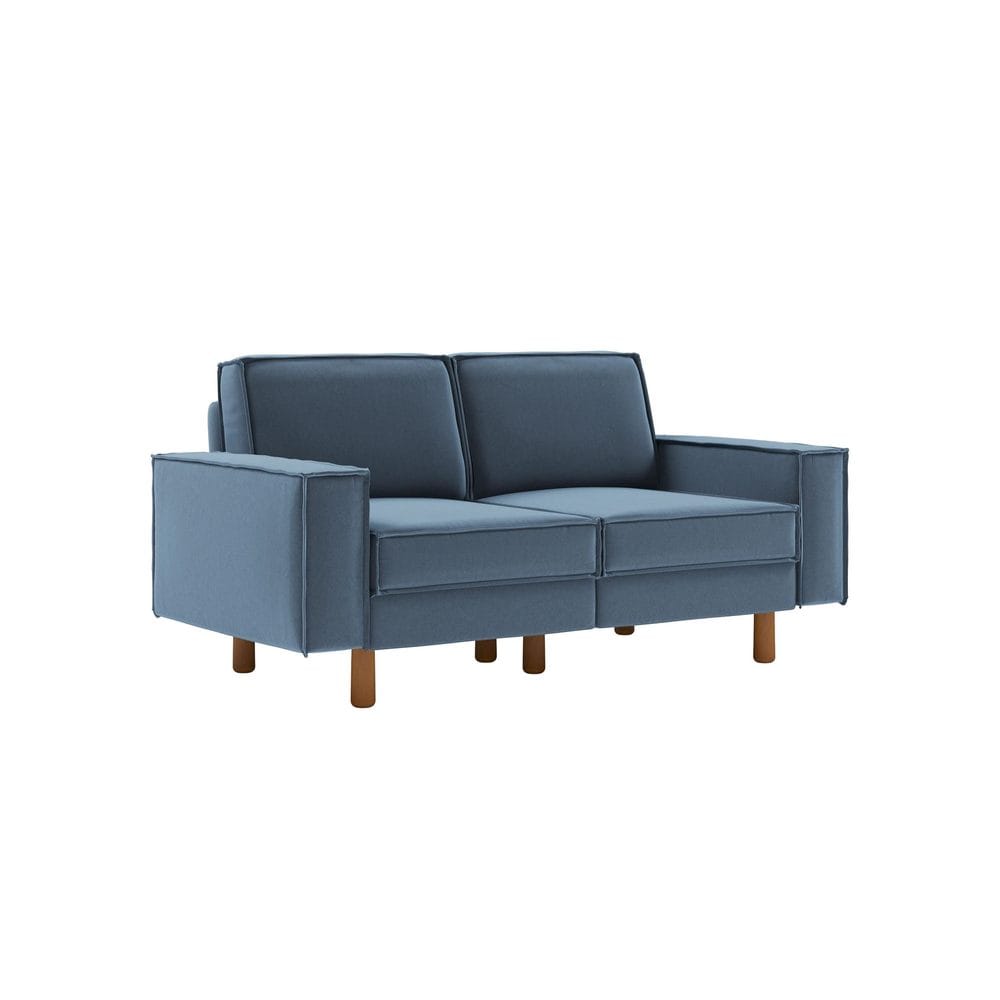 Vilsa 2-seters sofa - Brun/Mørkeblå