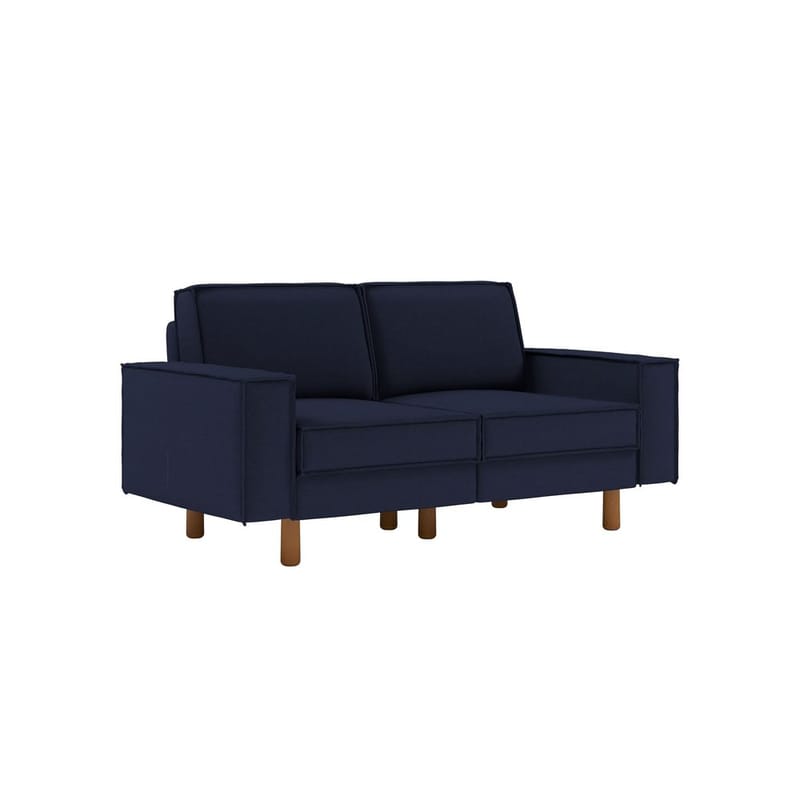 Vilsa 2-seters sofa, Brun/Mørkeblå