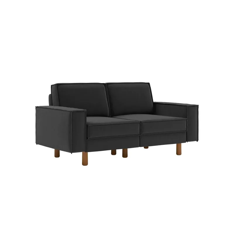 Vilsa 2-seters sofa - Brun/Mørkegrå - Møbler - Sofaer - Fløyel sofaer