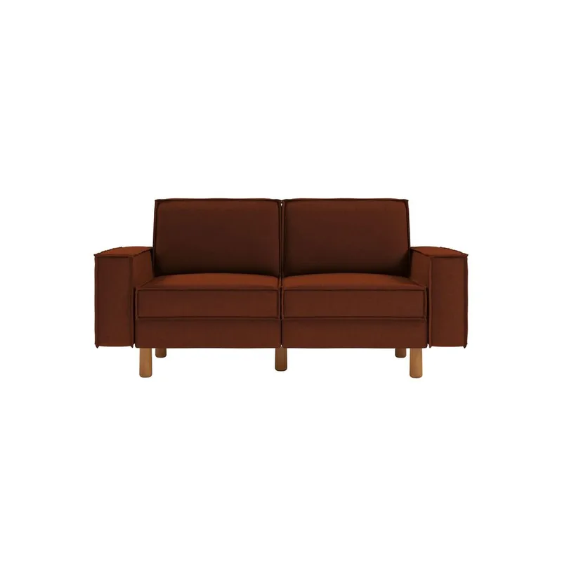 Vilsa 2-seters sofa - Rød - Møbler - Sofaer - Fløyel sofaer