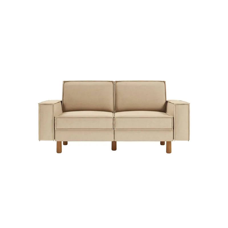 Vilsa 2-seters sofa - Sand - Møbler - Sofaer - Fløyel sofaer