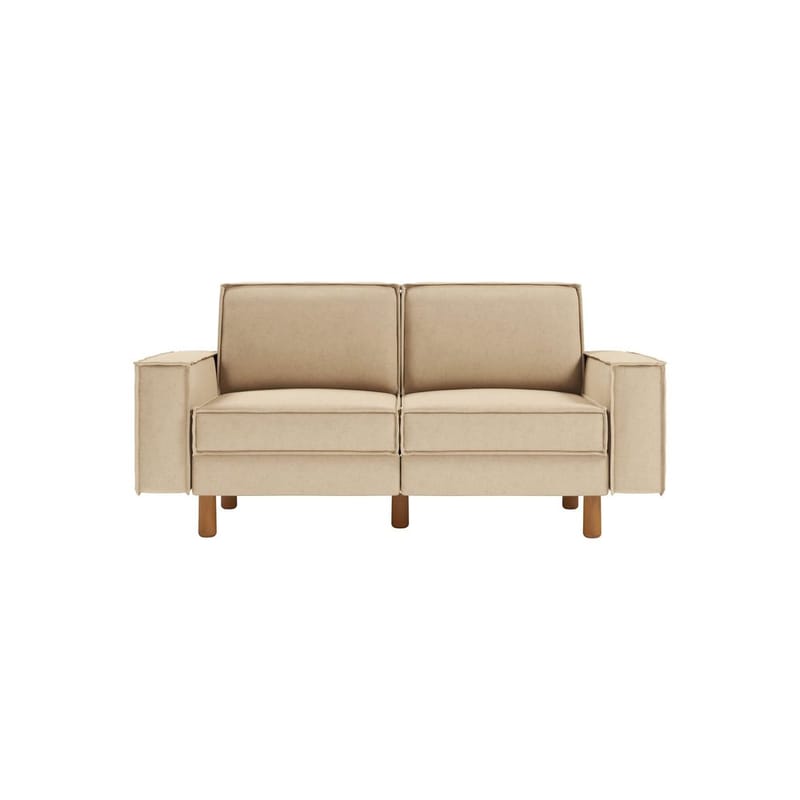 Vilsa 2-seters sofa - Sand - Møbler - Sofaer - Fløyel sofaer