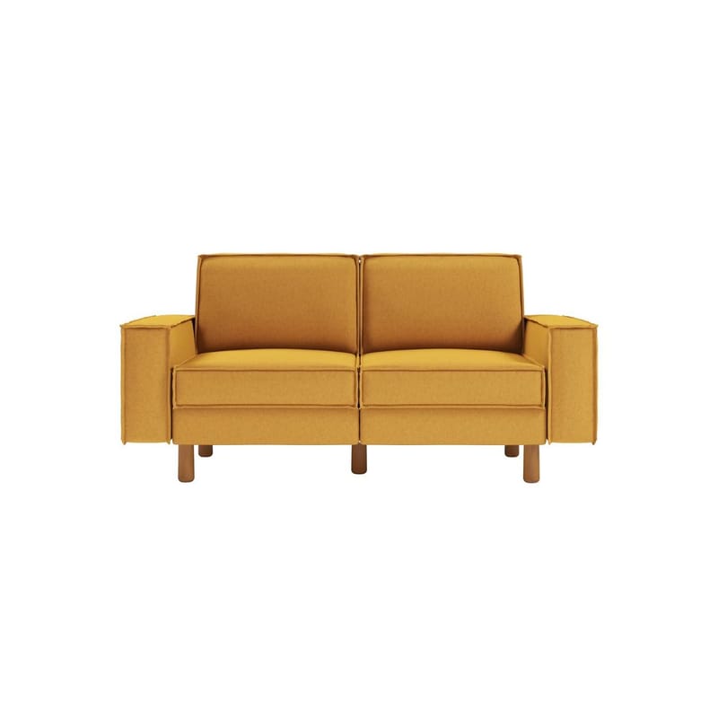 Vilsa 2-seters sofa - Sennepsgul - Møbler - Sofaer - Fløyel sofaer
