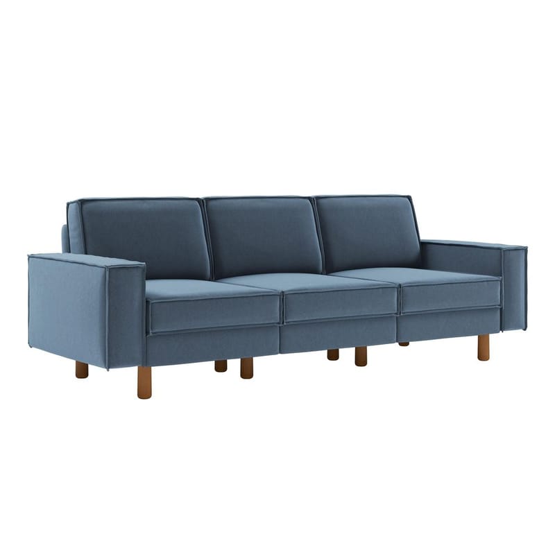 Vilsa 3-seters sofa - Blå - Møbler - Sofaer - Fløyel sofaer