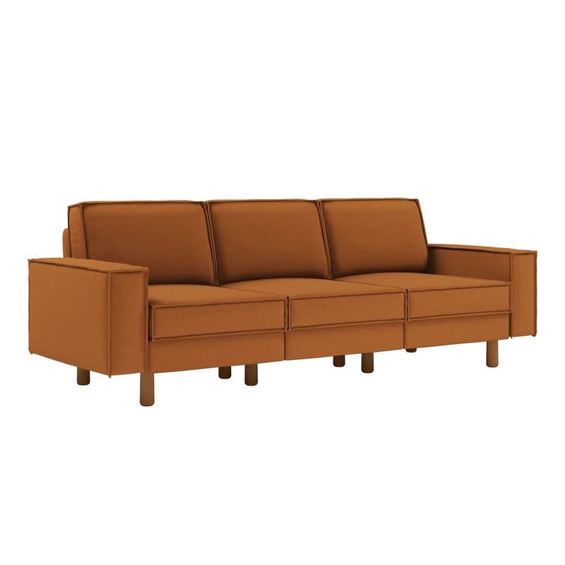 Vilsa 3-seters sofa - Brun - Møbler - Sofaer - Fløyel sofaer