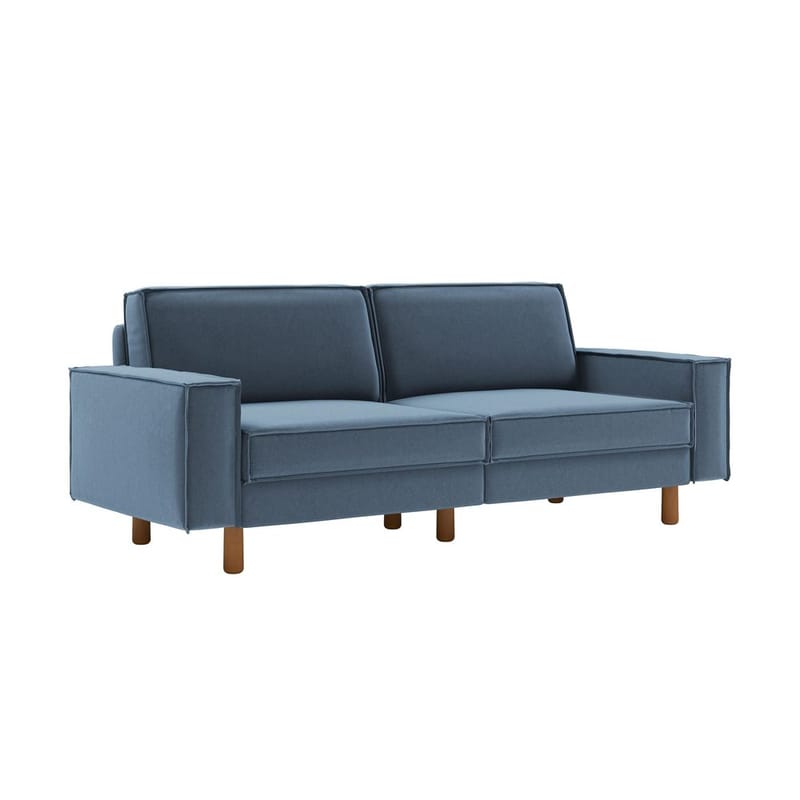 Vilsa 3-seters sofa - Brun/Blå - Møbler - Sofaer - Fløyel sofaer