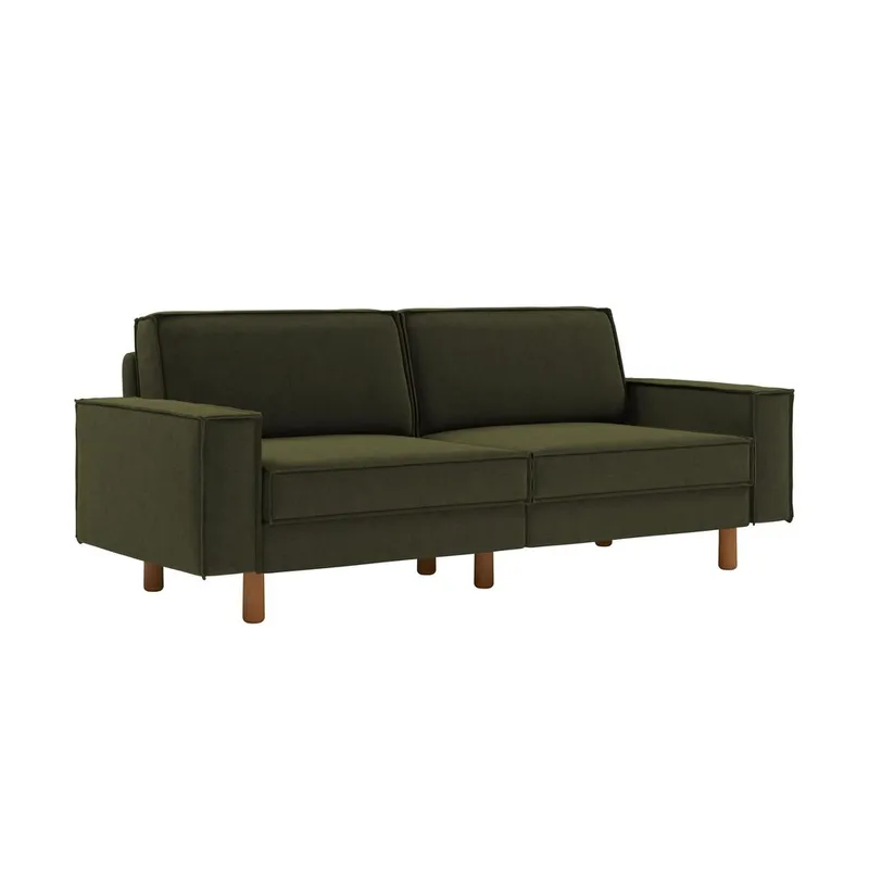 Vilsa 3-seters sofa, Brun/Grønn