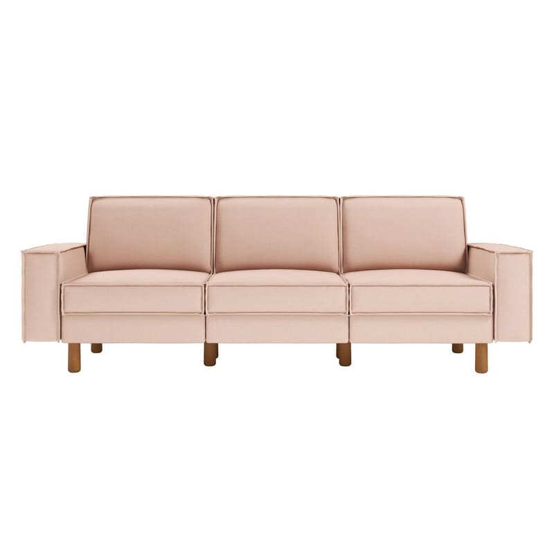 Vilsa 3-seters sofa - Brun/Sand - Møbler - Sofaer - Fløyel sofaer