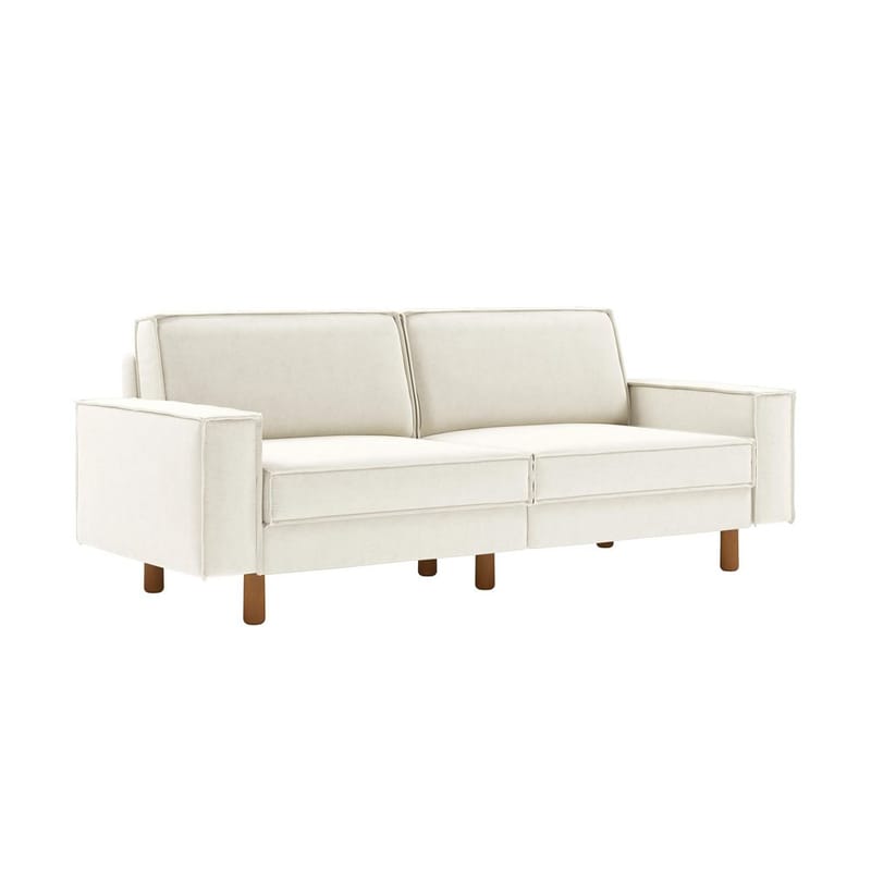 Vilsa 3-seters sofa - Elfenben - Møbler - Sofaer - Fløyel sofaer
