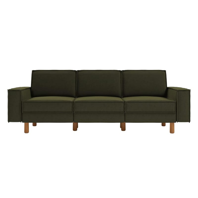 Vilsa 3-seters sofa - Grønn - Møbler - Sofaer - Fløyel sofaer