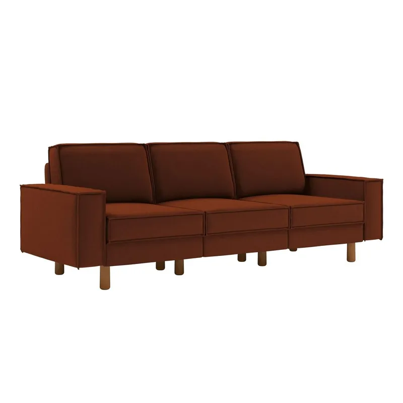 Vilsa 3-seters sofa, Rød