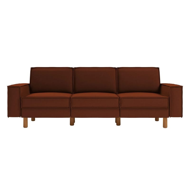 Vilsa 3-seters sofa - Rød - Møbler - Sofaer - Fløyel sofaer