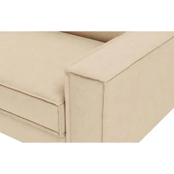 Vilsa 3-seters sofa - Sand - Møbler - Sofaer - Fløyel sofaer