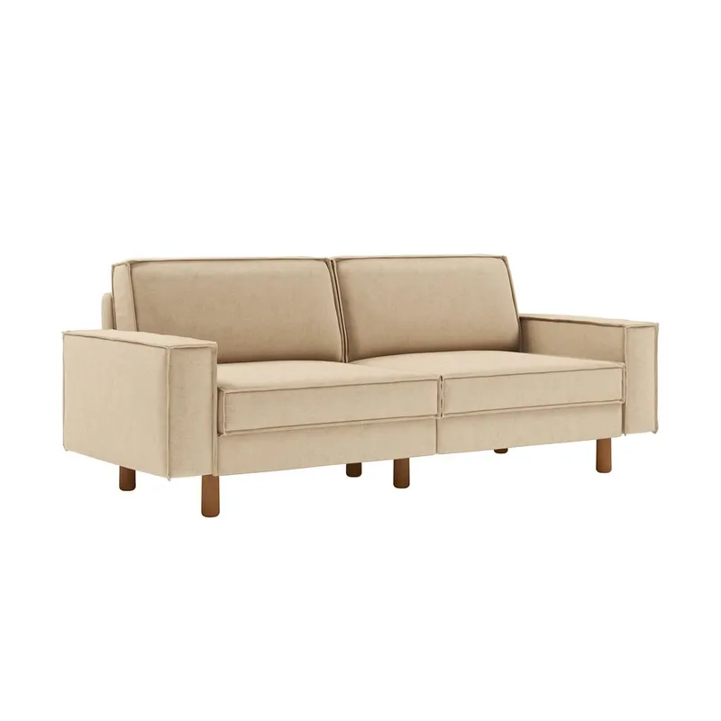Vilsa 3-seters sofa - Sand - Møbler - Sofaer - Fløyel sofaer