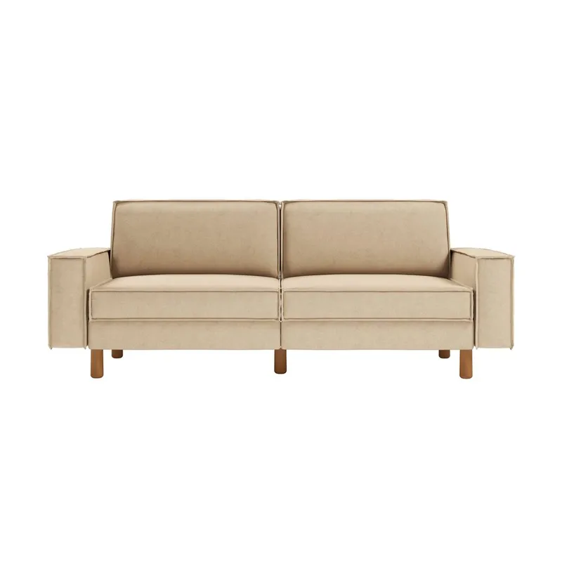 Vilsa 3-seters sofa - Sand - Møbler - Sofaer - Fløyel sofaer
