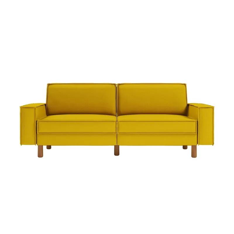 Vilsa 3-seters sofa - Sennepsgul - Møbler - Sofaer - Sofa 3 seter