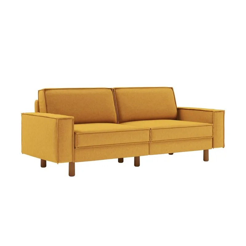Vilsa 3-seters sofa - Sennepsgul - Møbler - Sofaer - Fløyel sofaer