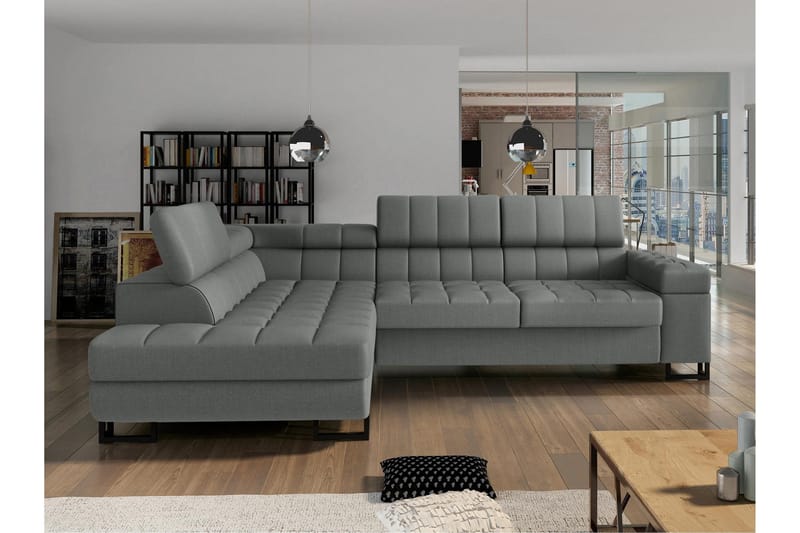 Warwick Sovesofa Med 3-Seters Sjeselong - Grå - Møbler - Sofaer - Sovesofaer