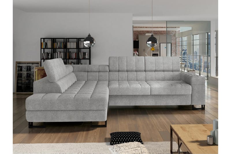 Warwick Sovesofa Med 3-Seters Sjeselong - Mørkegrå - Møbler - Sofaer - Sovesofaer