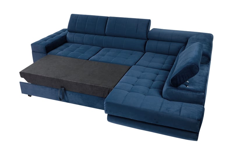 Warwick Sovesofa Med 3-Seters Sjeselong - Mørkegrå - Møbler - Sofaer - Sovesofaer