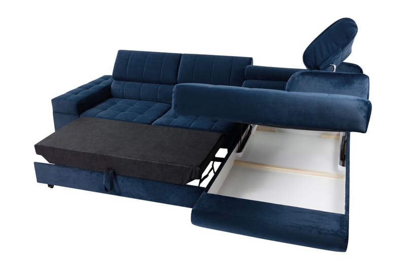 Warwick Sovesofa Med 3-Seters Sjeselong - Mørkegrå - Møbler - Sofaer - Sovesofaer