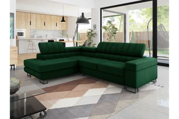 Warwick Sovesofa med Schäslong 3-seter - Grønn - Møbler - Sofaer - Sovesofaer