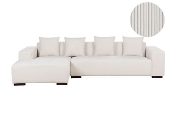 Westerfeld 4-seter Venstre L-formet Hjørnesofa 285 cm i Manchester - Hvit - Møbler - Sofaer - Hjørnesofa