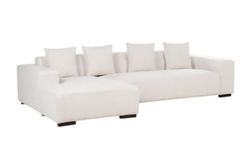 Westerfeld 4-seter Venstre L-formet Hjørnesofa 285 cm i Manchester - Hvit - Møbler - Sofaer - Hjørnesofa