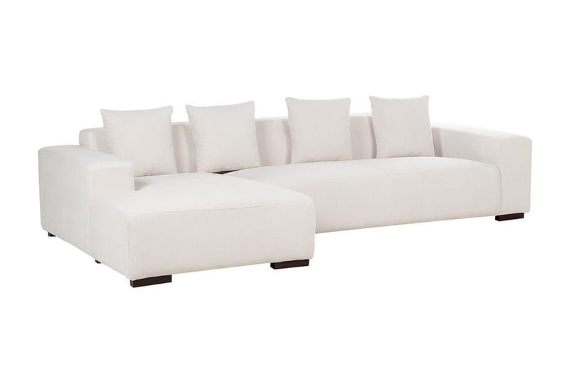 Westerfeld 4-seter Venstre L-formet Hjørnesofa 285 cm i Manchester - Hvit - Møbler - Sofaer - Hjørnesofa
