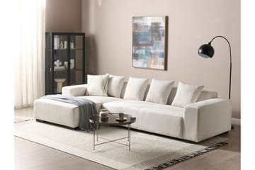 Westerfeld 4-seter Venstre L-formet Hjørnesofa 285 cm i Manchester - Hvit - Møbler - Sofaer - Hjørnesofa